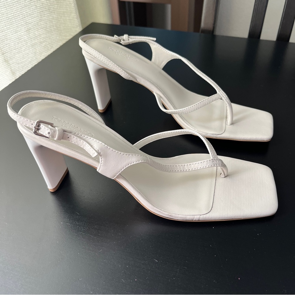 Tony Bianco White Heel Sandals - Picture 3 of 6